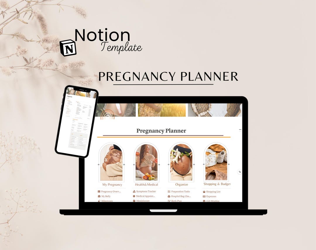 Notion Pregnancy Planner Notion Template Baby Planner Pregnancy Tracker