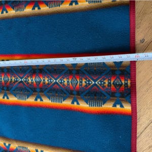 Manta de lana Pendleton Beaver State, Chief Joseph, color azul verdoso y naranja, 32 x 44 pulgadas, EE. UU. imagen 3