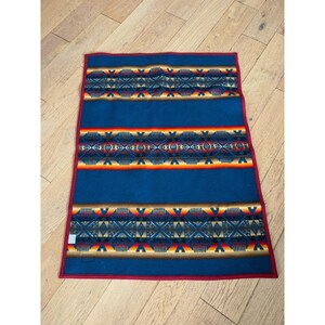 Manta de lana Pendleton Beaver State, Chief Joseph, color azul verdoso y naranja, 32 x 44 pulgadas, EE. UU. imagen 5