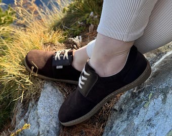 Woman Barefoot Shoes, Barefoot casual Sneakers, Beige Wider Shoe, Handmade, Zero Drop, Natural leather shoes