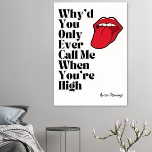 Stylish Arctic Monkeys Wall Art - Indie Aesthetic Poster for Music Lovers