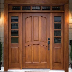 Portes, portes d'entrée, portes pivotantes, portes en bois, portes marron, portes en verre, portes d'entrée