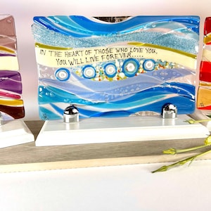 Memorial Ash in Glass with Stand