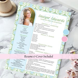 S.2 Sawyer Sorority Resume Template | CANVA
