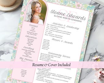 S.4 Sloane Sorority Resume Template | CANVA