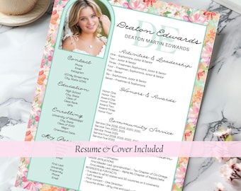 D.3 Deaton Sorority Resume Template | CANVA