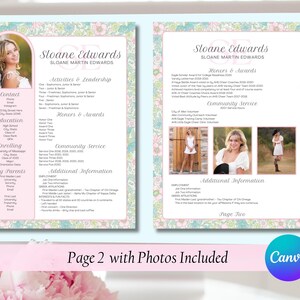 S.4 Sloane Sorority Resume Template | CANVA image 3
