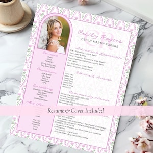 C.3 Cecily Sorority Resume Template | CANVA