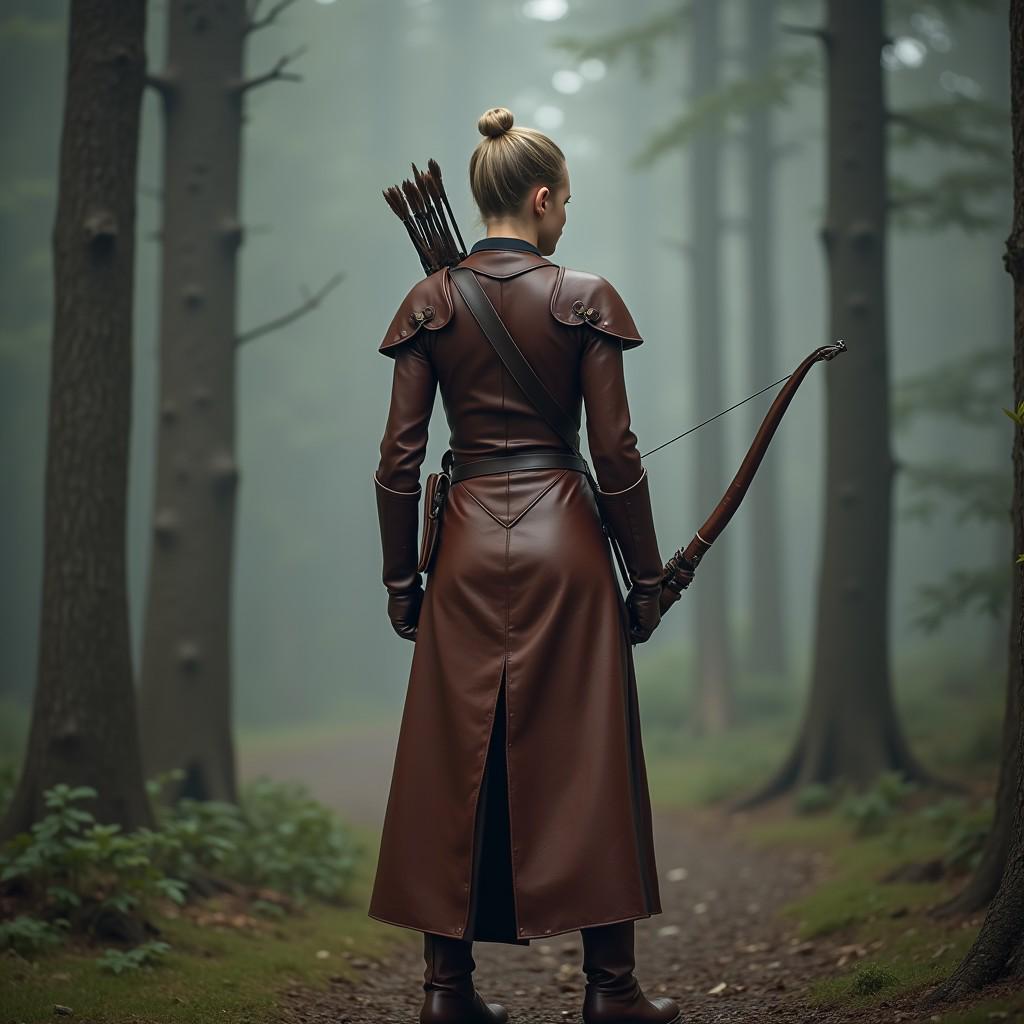 Leather Elf Archer Costume | Ranger Armor Medieval Dress