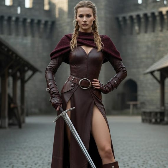 Customized Genuine Leather Fantasy Dress | Dark Sorceress Outfit | Medieval Warrior Cosplay | Gothic Renaissance Costume - Etsy Israel Customized Genuine Leather Fantasy Dress | Dark Sorceress Outfit | Medieval Warrior Cosplay | Gothic Renaissance Costume - Etsy Israel