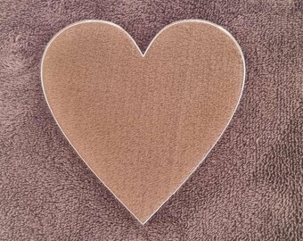 Heart shape Sublimation crafting blank Acrylic clear or white