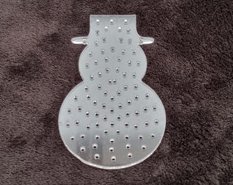 リーステンプレート雪だるまの作り方