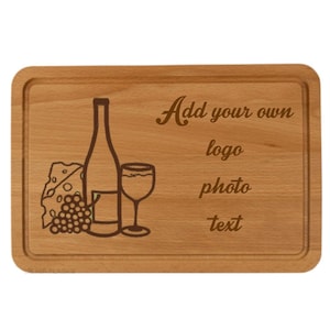 Wooden personalised chopping board or serving board