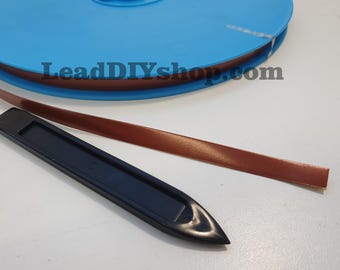 Copper self adhesive stick on lead strip window lead craft lead