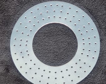 Crafting Wreath template ring edge holes