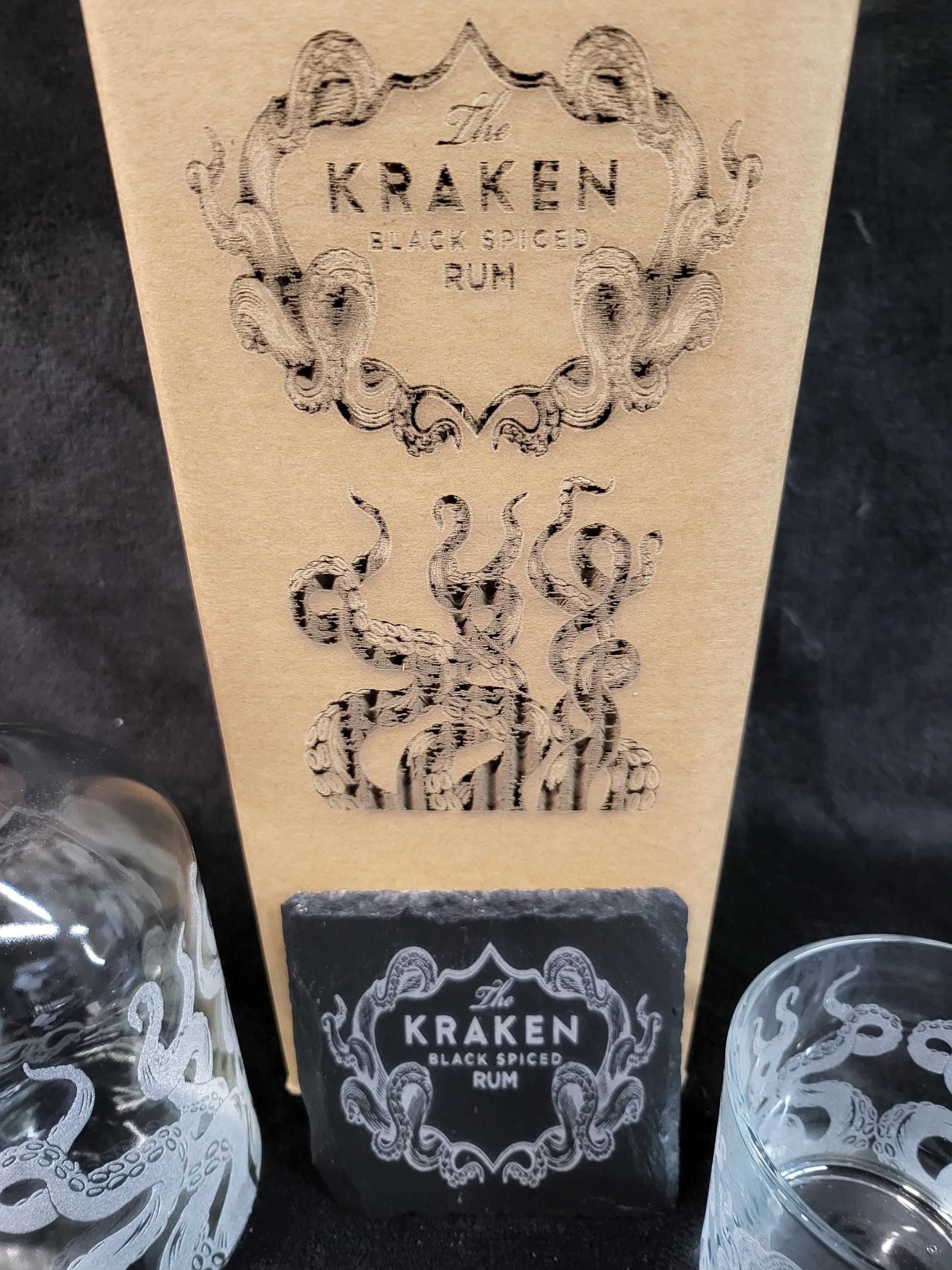 Kraken Tentacles decanter box set can be personalised - Thumbnail 3