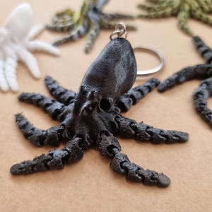 Octopus artikuliert 3D gedrucktes keychain Geschenkboxset