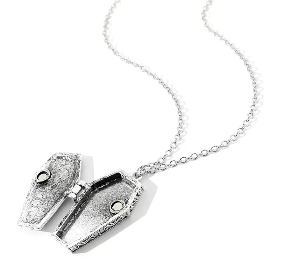 The Coffin Locket Pendant gift box set personalised - Thumbnail 5