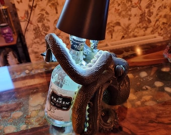 Kraken Octopus Bottle lamp USB LED 3D Printed Display lamp