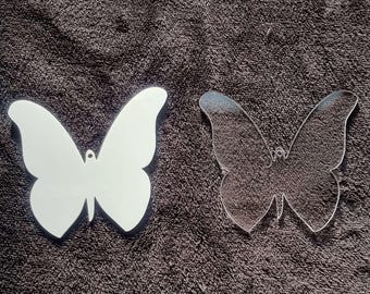 Butterfly shape Sublimation crafting blank Acrylic clear or white