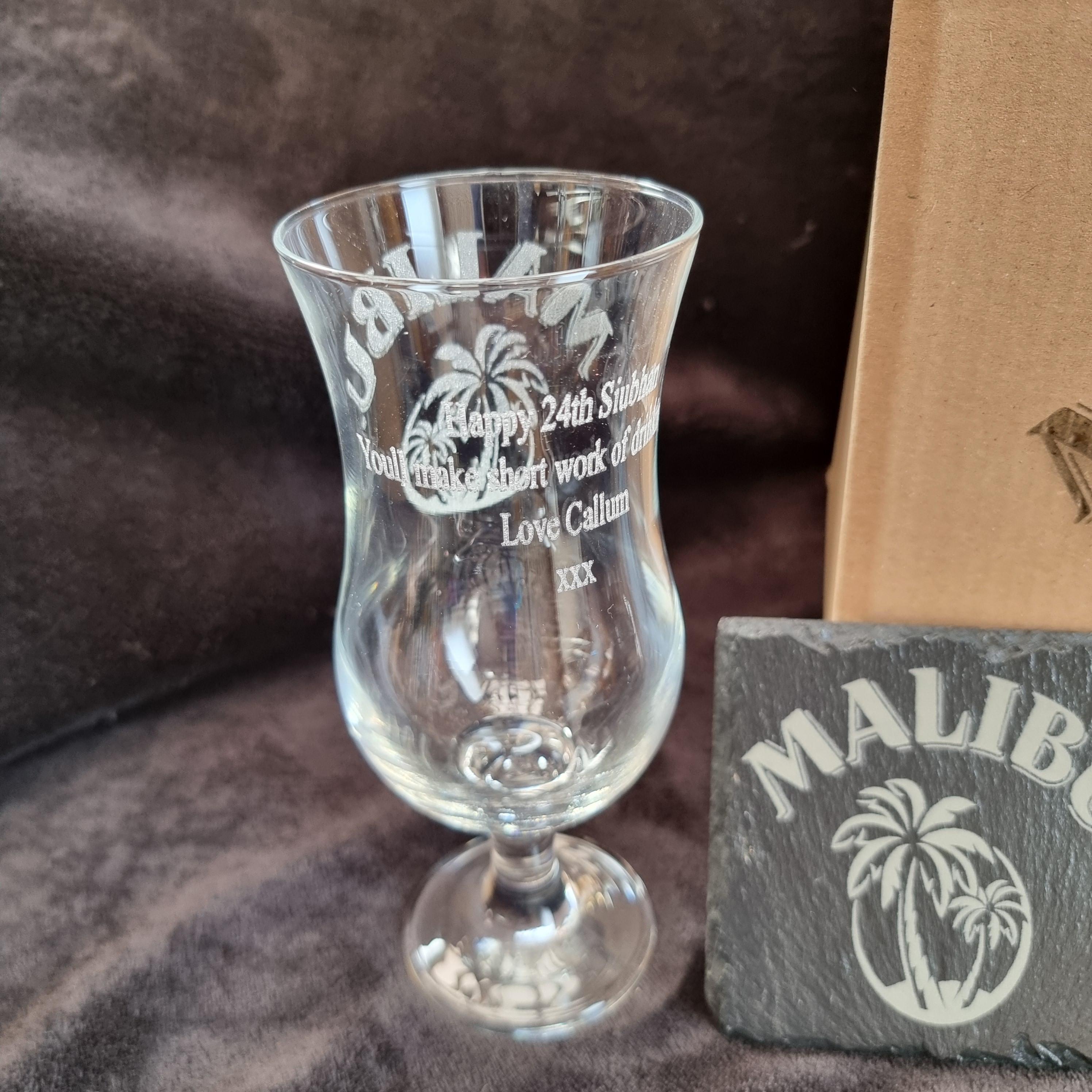 Malibu decanter box set can be personalised - Thumbnail 5