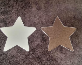 Star shape Sublimation crafting blank Acrylic clear or white