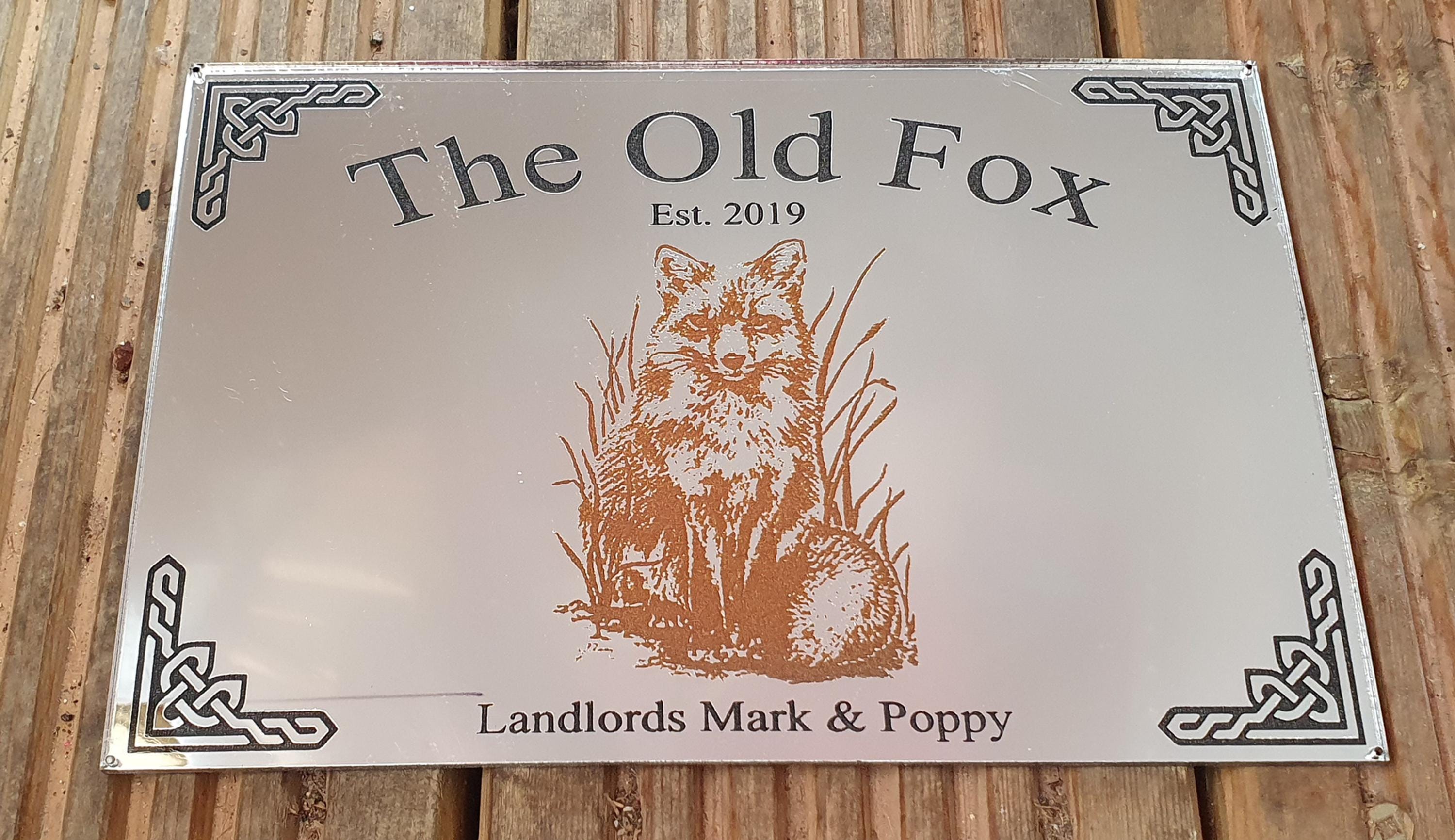 Pub Shed Home Bar Mirrors coloured shaped acrylic personalised bespoke designs - Thumbnail 2