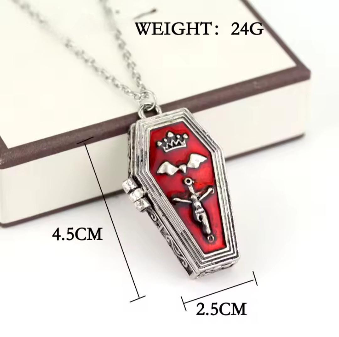 The Coffin Locket Pendant gift box set personalised - Thumbnail 6