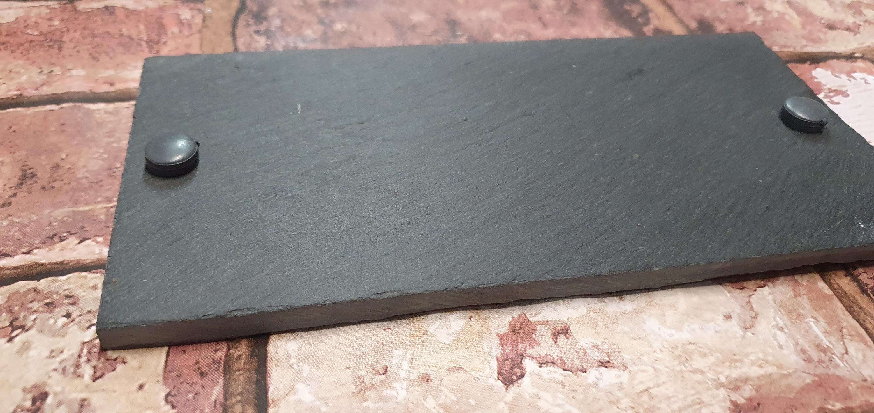 Slate House Sign 20cm x 10cm Plaque Personalised Deep Engraved & Fixing - Thumbnail 4