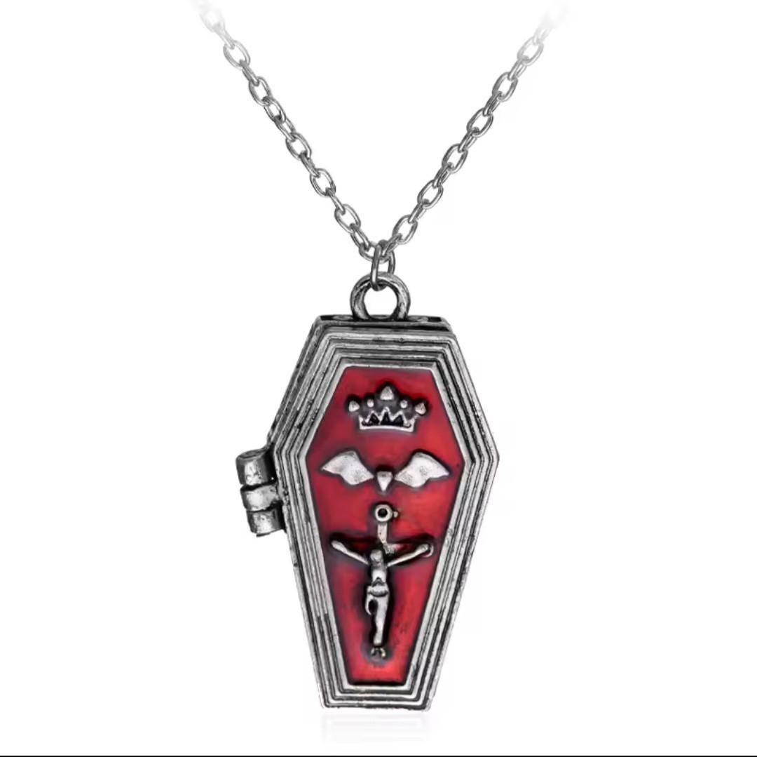 The Coffin Locket Pendant gift box set personalised - Thumbnail 3