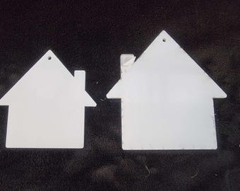 House shape Sublimation crafting blank Acrylic clear or white