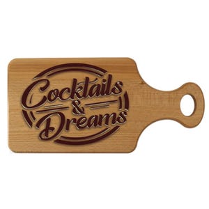 Wooden chopping board or serving board personalised