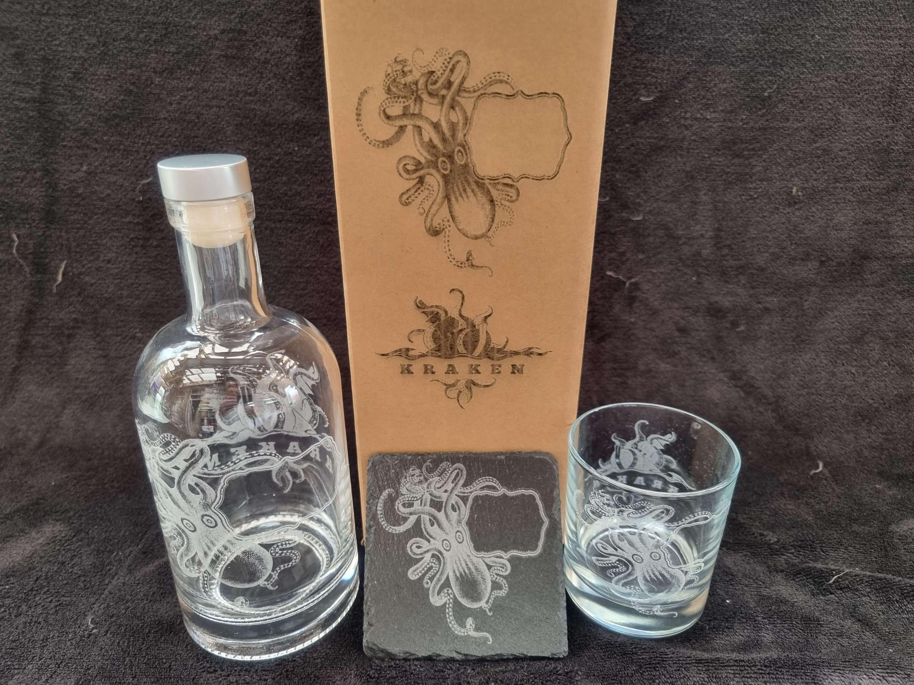 Kraken decanter your name logo text box sets can be personalised - Thumbnail 3