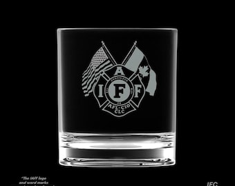 IAFF 10 Ounce Rocks Glass