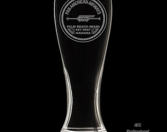 Pan Am 1927 Logo 18 Ounce Pilsner Glass with Gift Box