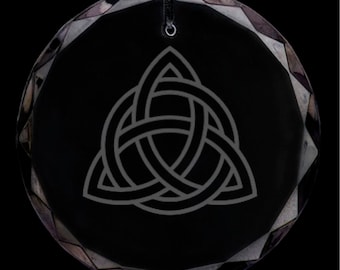 Celtic Knot Crystal Christmas Ornament (2.25X.25 thick)