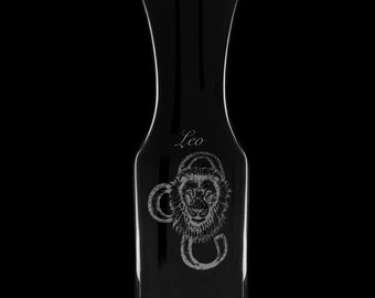 Leo 40 Ounce Wine Carafe With Optional Wine Glasses