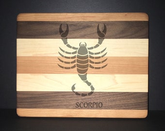 Scorpio 8"X 10" Hand Made Cutting Board (Also Available in 7"X 9" & 12"X 14")