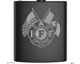IAFF 6 Ounce Flask & Shot Set