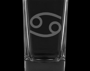 Cancer 2.75 Ounce Dessert Shot Glass (Also available in 2.0oz)