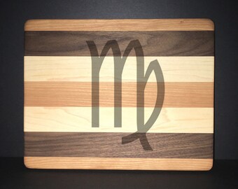 Virgo 8"X 10" Hand Made Cutting Board (Also Available in 7"X 9" & 12"X 14")