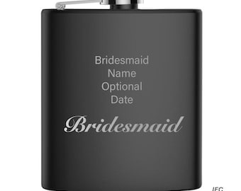 Bridesmaid 6 Ounce Flask