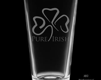 Pure Irish 16 Ounce Pint Glass with Gift Box
