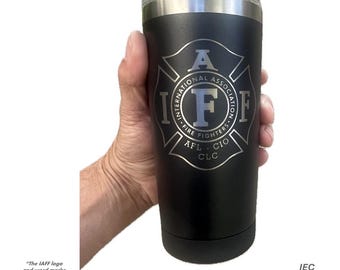 IAFF Officially Licensed 20 Ounce Black Cordova Outdoors Tumbler