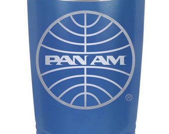 PanAm 1973 Logo 20 Ounce Blue Polar Camel Tumbler
