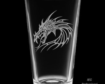 Dragon 16 Ounce Pint Glass with Gift Box