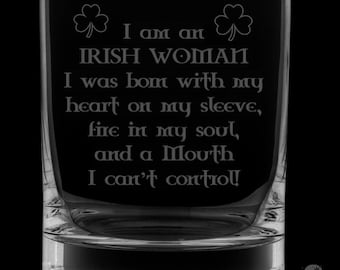 Irish Women 12 Ounce Rocks Glass