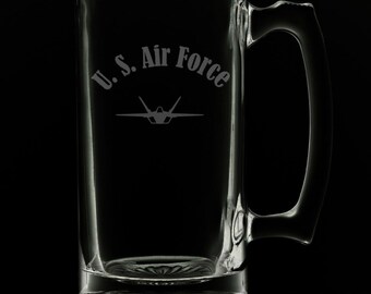 United States Air Force 25 Ounce Beer Mug (Also Available in 16oz & 12oz)