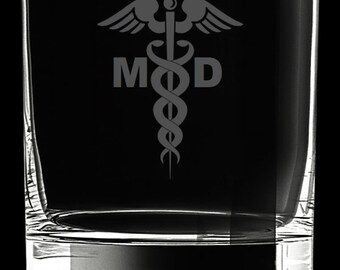 Medical Doctor 12 Ounce Rocks Glass