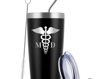 Medical Doctor 20 Ounce Black Tumbler (Also Available in Red, Green, & Blue)